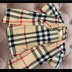 Burberry toddler boy button down. Size 3T